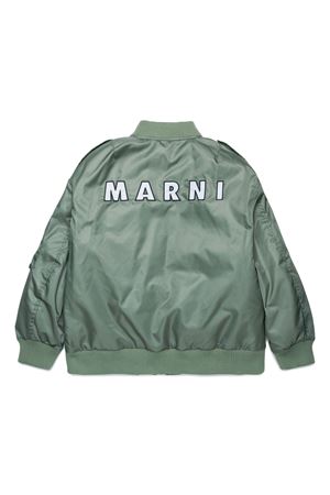 green polyamide bomber MARNI KIDS | M01207M00TG0M540